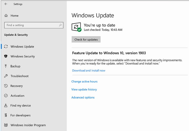 Comment mettre en pause les mise à jour Windows 10.