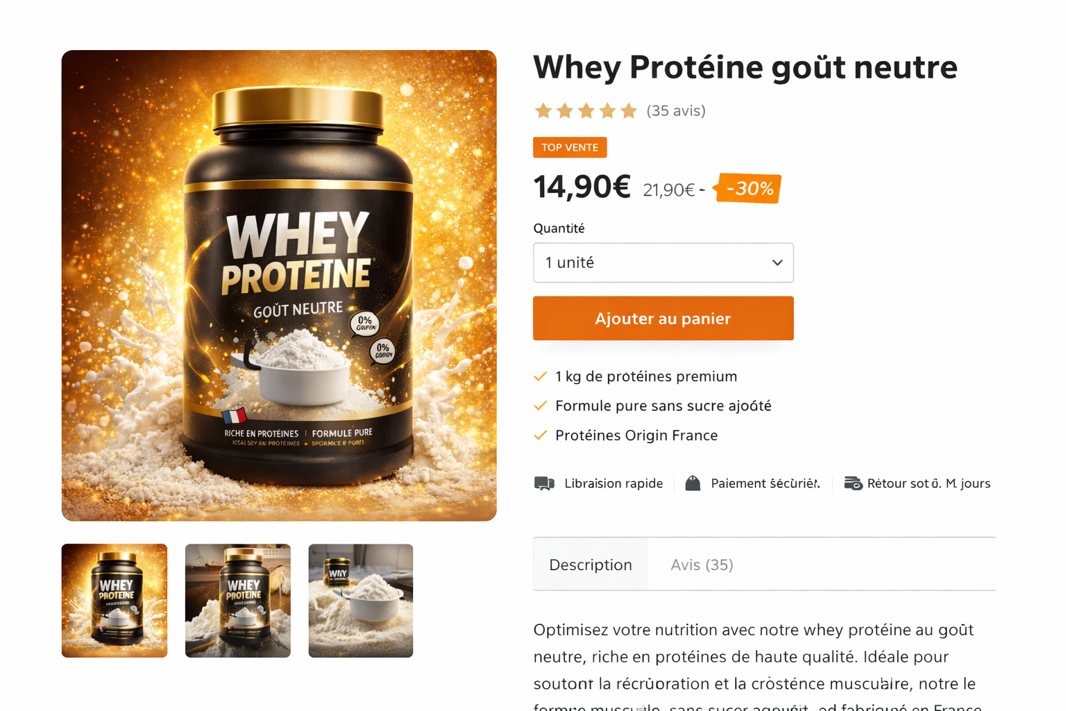 Landing page